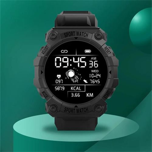 Black FD68 Smart Life Waterproof Watch for iOS Android