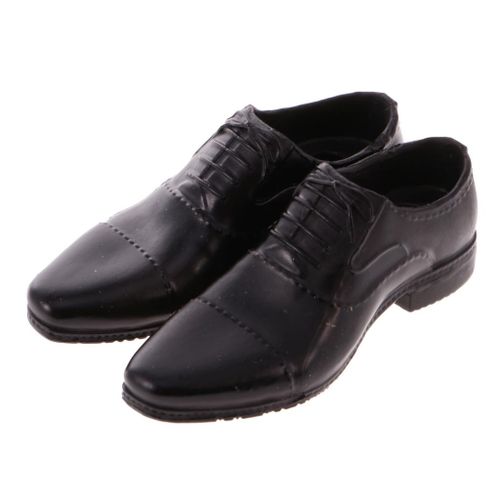 1/6 Scale Black Lace Men Shoes For 12