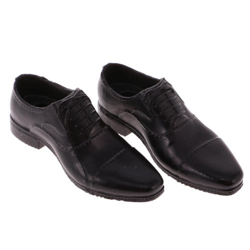 1/6 Scale Black Lace Men Shoes For 12