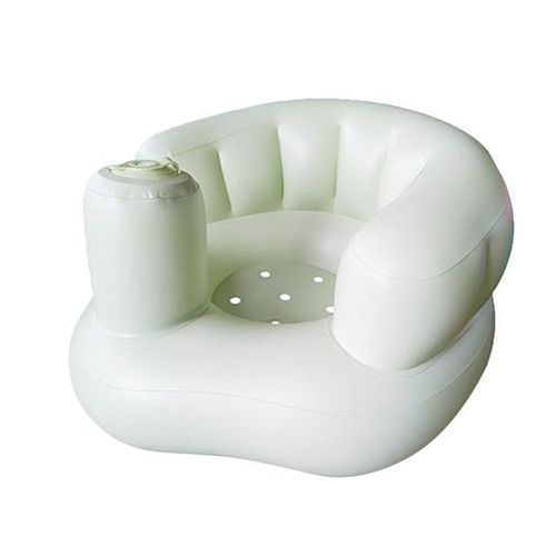 Multifunctional PVC Cute Bathroom Baby Sofa with Cotton Learning to Sit Infant Toddler Inflatable Seat Chair Bathing Stool
