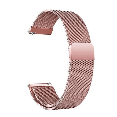 20/22mm Replacement Stainless Steel Wrist Strap For Samsung Garmin Smart Watch-Rose Golden