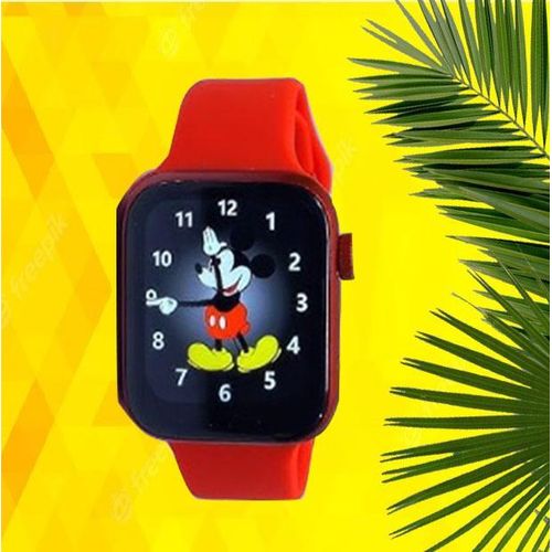 Hw16 Smart Watch With Voice Calling - Red