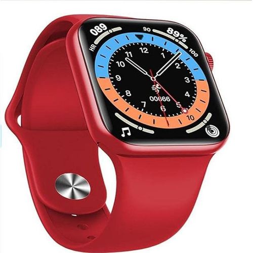 Hw16 Smart Watch With Voice Calling - Red