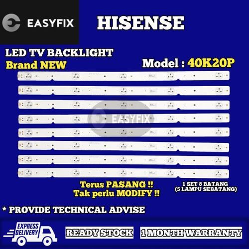 () HISENSE 40K20P 40 INCH LED TV BACKLIGHT ( LAMPU TV ) LED BACKLIGHT