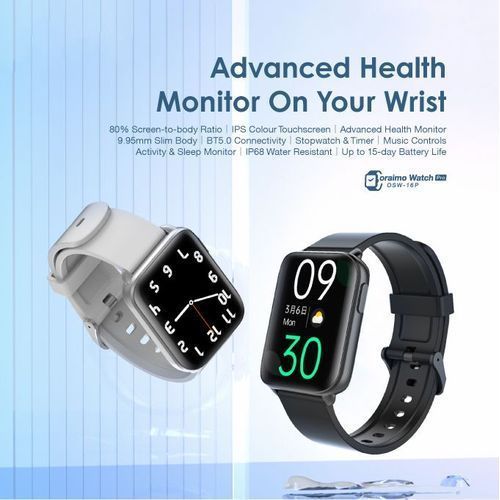 Oraimo Osw -16Pro Edition Curved Display Water Resistance - Silver