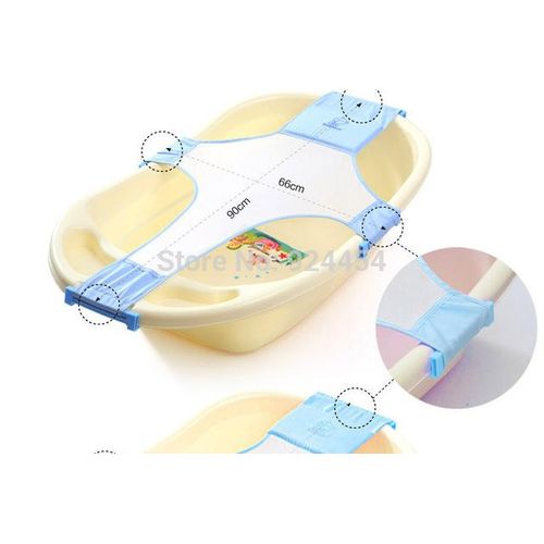Newborn Baby Bath Tub Seat Adjustable Baby Bathtub Rings Net Children Bathtub Infant Safety Security Support Baby Shower