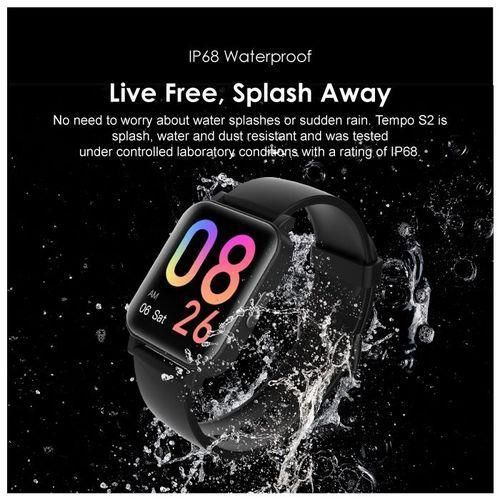 Oraimo OSW-18n Tempo S IP67 Waterproof Smart Watch - Black