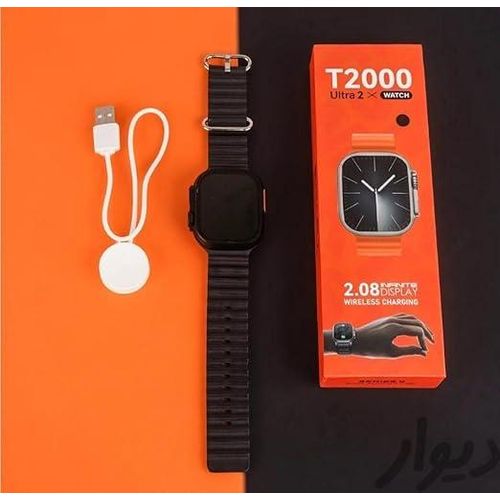 Smart Watch T2000 Ultra Screen Display 2.08-49mm Bluetooth Wireless Connection - Black