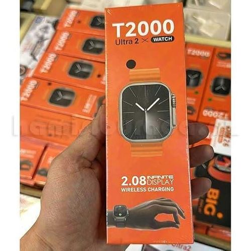 Smart Watch T2000 Ultra Screen Display 2.08-49mm Bluetooth Wireless Connection - Black