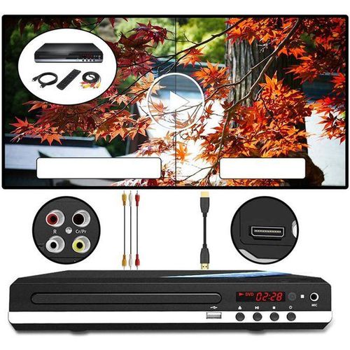 DVD Player Compact Region Free HDMI AV Cable UHD 1