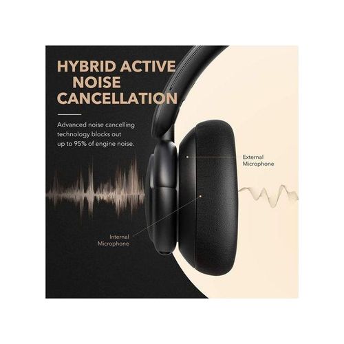 Anker  Soundcore Life Q30 Bluetooth Noise Cancelling Headphones, 40H Playtime, USB Type C Fast Charge, Soft Earcups With Free Carry Case - Black