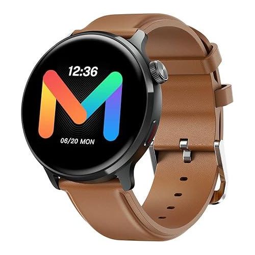 Mibro Watch Lite 2 Smart Watch 1.3-inch AMOLED HD Display Metal Body With Bluetooth Call Dual Core Chip Intelligent Health Monitoring 60 Sports Mode 12Days Battery Life 2ATM Waterproof brown
