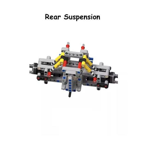 Technical Parts Building Blocks Car Chassis Kit 4WD 4 Wheel Drive Vehicles MOC Shock Steering Drive Front/Rear Suspension