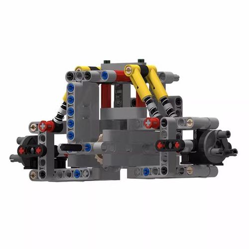 Technical Parts Building Blocks Car Chassis Kit 4WD 4 Wheel Drive Vehicles MOC Shock Steering Drive Front/Rear Suspension