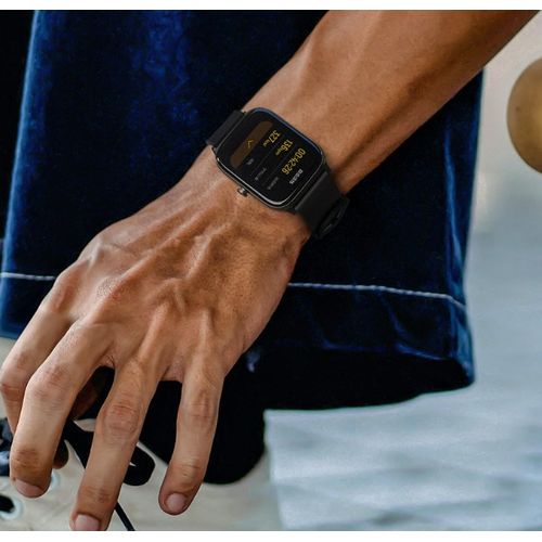 Haylou Gst Smartwatch Bluetooth 5.0  With  12 Exercise Modes 8 Languages IP68, Black