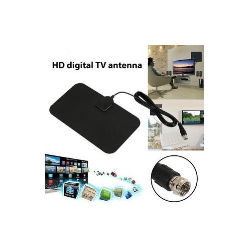 Flat HD Digital Indoor Zoom TV Antenna HDTV 80 Mile Range TVFox VHF UHF DVB 1080P Terrestrial TV Broadcast Receiving Antena