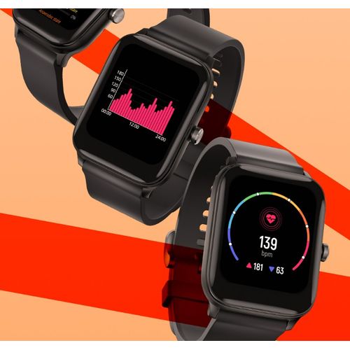 Haylou Gst Smartwatch Bluetooth 5.0  With  12 Exercise Modes 8 Languages IP68, Black