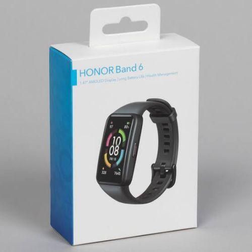 Honor Band 6 Smartwatch with AMOLED 1.47'' Display,14 Days Battery - Black