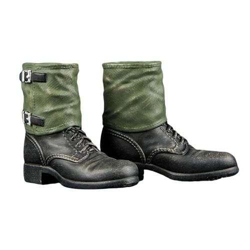 1:6 Scale Male German Soldier Combat Boot Shoes for 12inch HT Action B