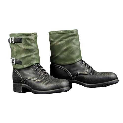 1:6 Scale Male German Soldier Combat Boot Shoes for 12inch HT Action B