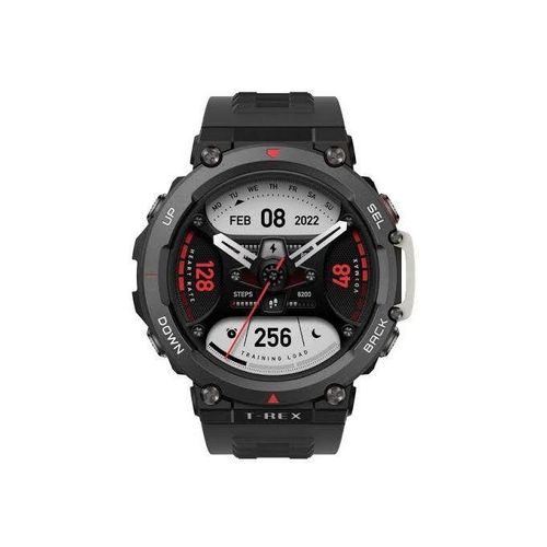 Amazfit T-Rex 2 Smart Watch For Men Rugged Outdoor GPS Military Ember- Black
