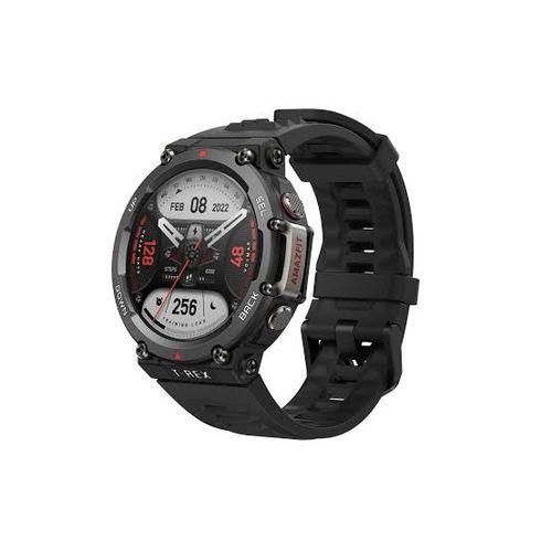 Amazfit T-Rex 2 Smart Watch For Men Rugged Outdoor GPS Military Ember- Black