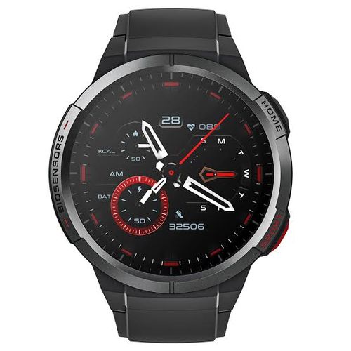 Mibo Mibro GS Smart Watch With Amoled Always On Display Black