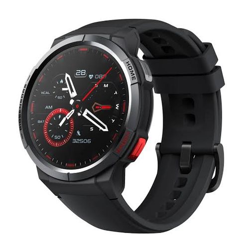 Mibo Mibro GS Smart Watch With Amoled Always On Display Black