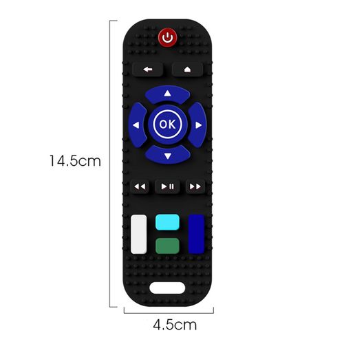 Relief Chew, Remote Control Shape 5.71'' Educational Black