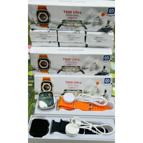 Original T800 With Full Display Smart Watch - Black