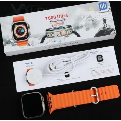 Original T800 With Full Display Smart Watch - Black
