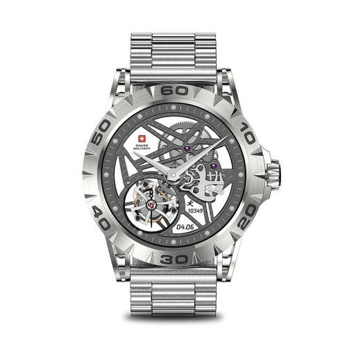 Swiss Military Dom 2 Smart Watch Metal Strap -Silver