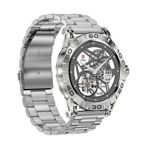 Swiss Military Dom 2 Smart Watch Metal Strap -Silver