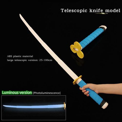 Multiple Styles Katana Demon Slayer Real Size Gravity Stretchable Anime One Piece Retractable Model Folding Toy