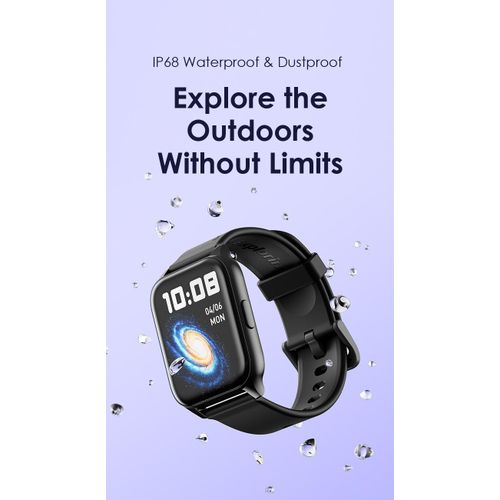 Oraimo Watch 4 Plus BT Call 2.01'' HD Large Screen Smart Watch Black