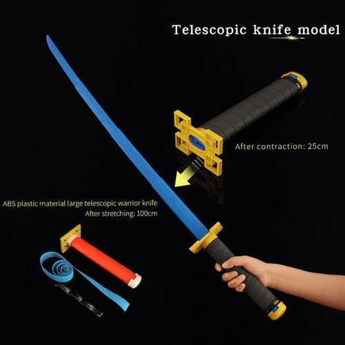 Multiple Styles Katana Demon Slayer Real Size Gravity Stretchable Anime One Piece Retractable Model Folding Toy