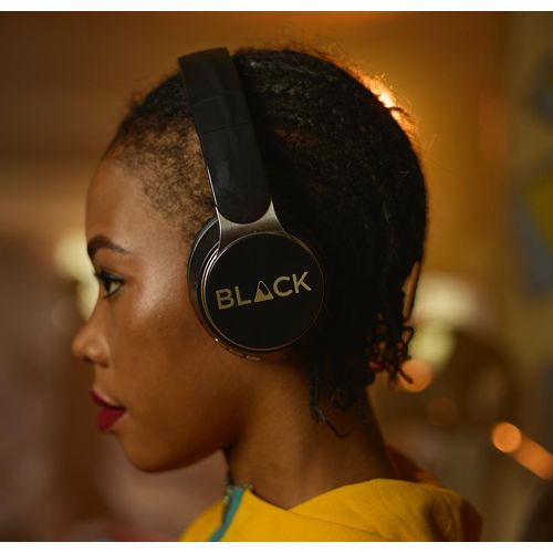 BLACK BassHead 2 Wireless Foldable Bluetooth Headphone With Mic, 10H Playtime - Black (1YR WRTY)