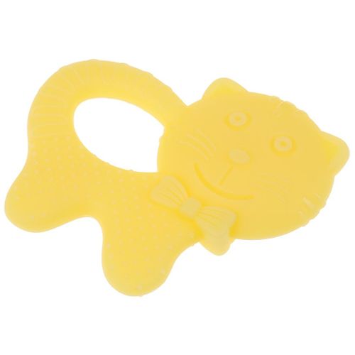 Hot   Er Silicone Soft Molar Rod Chew Toys  Yellow