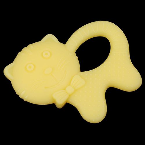 Hot   Er Silicone Soft Molar Rod Chew Toys  Yellow