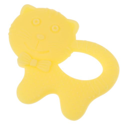 Hot   Er Silicone Soft Molar Rod Chew Toys  Yellow