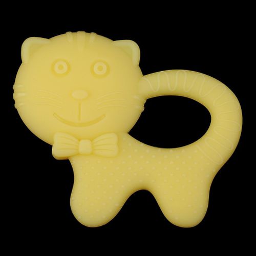 Hot   Er Silicone Soft Molar Rod Chew Toys  Yellow