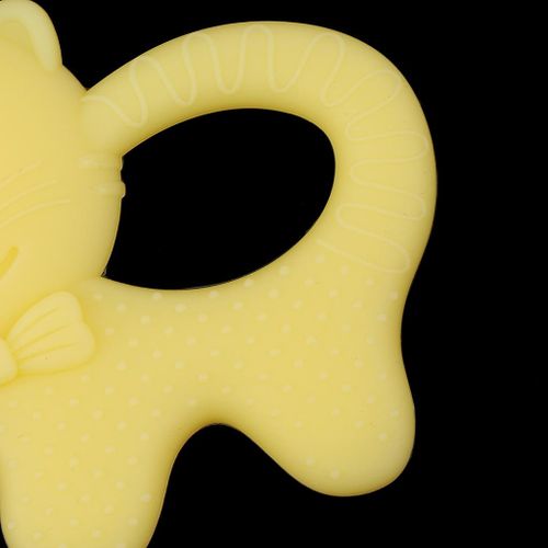 Hot   Er Silicone Soft Molar Rod Chew Toys  Yellow