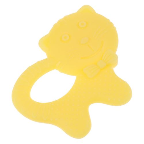Hot   Er Silicone Soft Molar Rod Chew Toys  Yellow