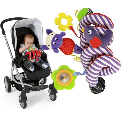 Cute Infant Baby Hanging Doll Bed Stroller Car Seat play Travel Build-in Bell