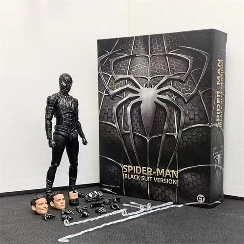 CT Version Spider Man 3 Tobey Maguire Action Figure Spiderman 3 Anime Shf Figurine Pvc Statue Model Collection Doll Decora