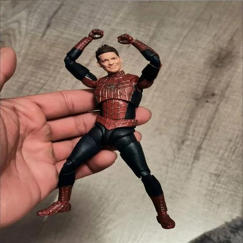 CT Version Spider Man 3 Tobey Maguire Action Figure Spiderman 3 Anime Shf Figurine Pvc Statue Model Collection Doll Decora