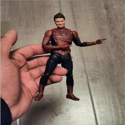 CT Version Spider Man 3 Tobey Maguire Action Figure Spiderman 3 Anime Shf Figurine Pvc Statue Model Collection Doll Decora