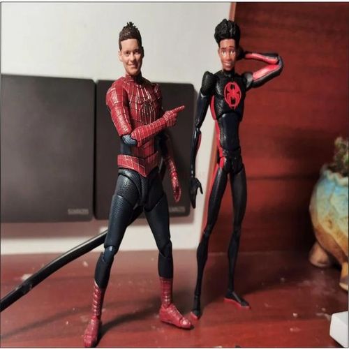 CT Version Spider Man 3 Tobey Maguire Action Figure Spiderman 3 Anime Shf Figurine Pvc Statue Model Collection Doll Decora