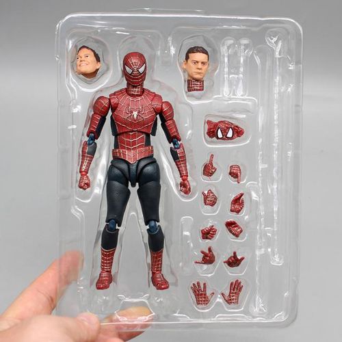 CT Version Spider Man 3 Tobey Maguire Action Figure Spiderman 3 Anime Shf Figurine Pvc Statue Model Collection Doll Decora