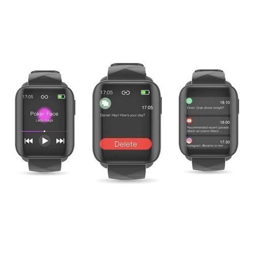Oraimo Smart Watch OSW-16 Curved Display  - Black